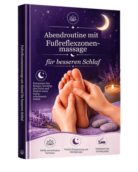 Fußreflexzonenmassage am Abend für besseren Schlaf